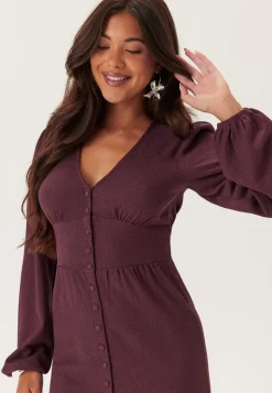 Structure Button Midi Dress