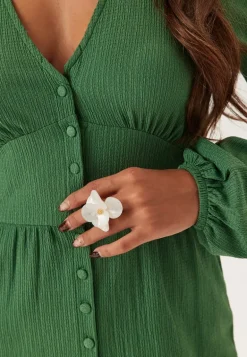 Structure Button Midi Dress