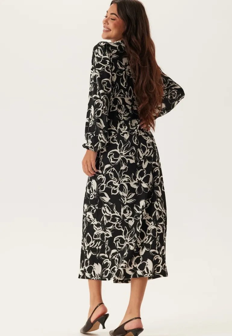 Structure Button Midi Dress