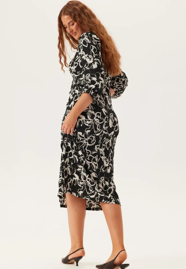 Structure Button Midi Dress