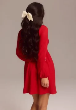 Structure Button Mini Dress
