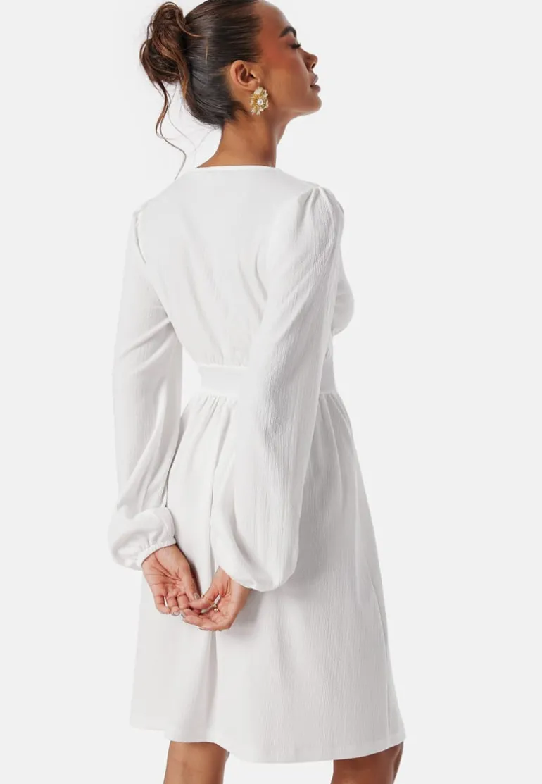 Structure Button Short Dress
