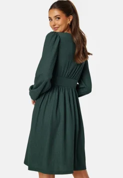 Structure Button Short Dress