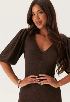 Structure Puff Sleeve Dress