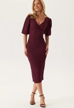Structure Puff Sleeve Dress