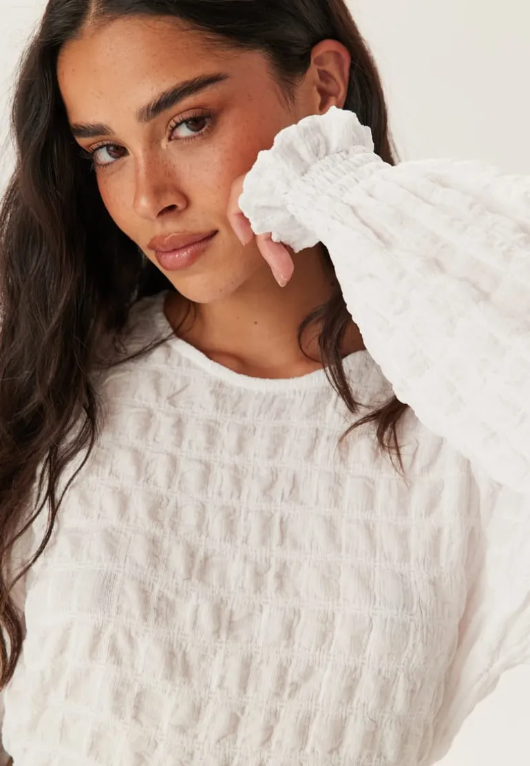 Structure Puff Sleeve Top