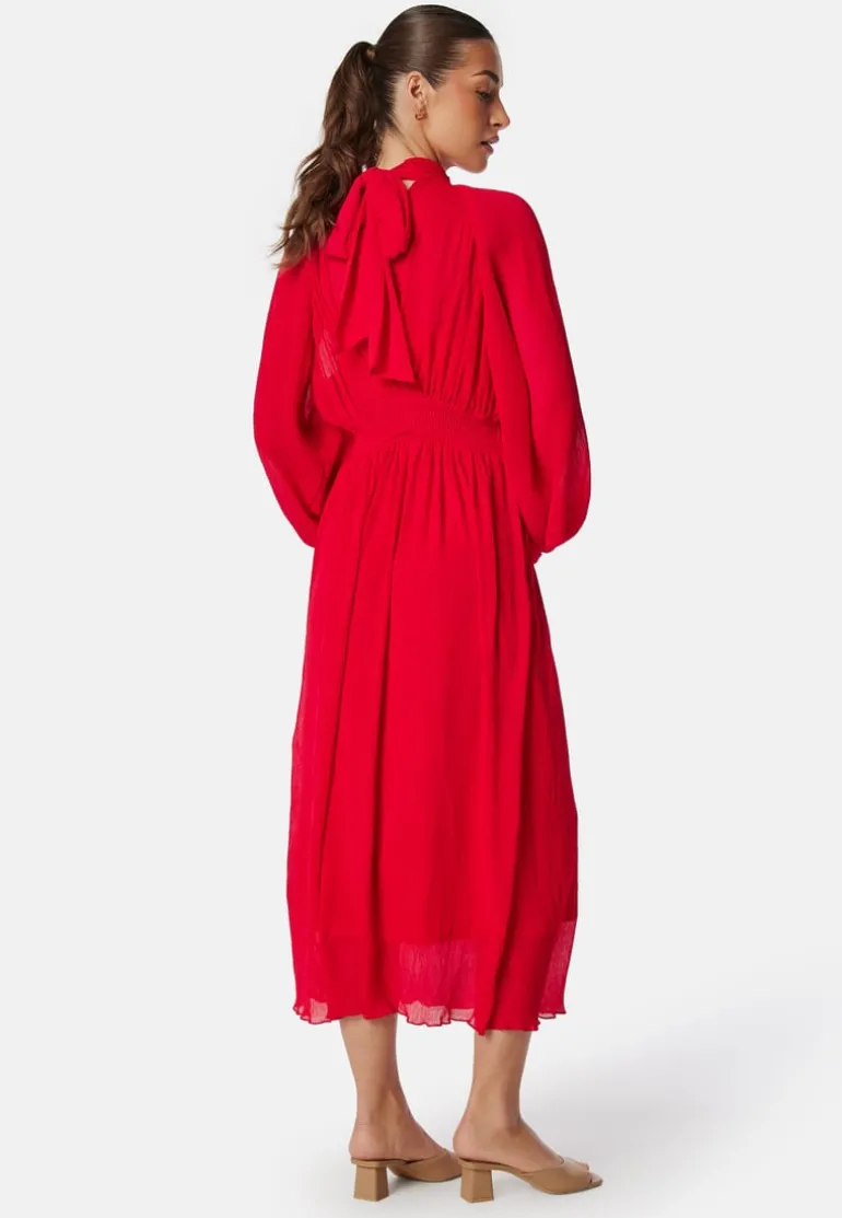 Structured Bow Midi Dress