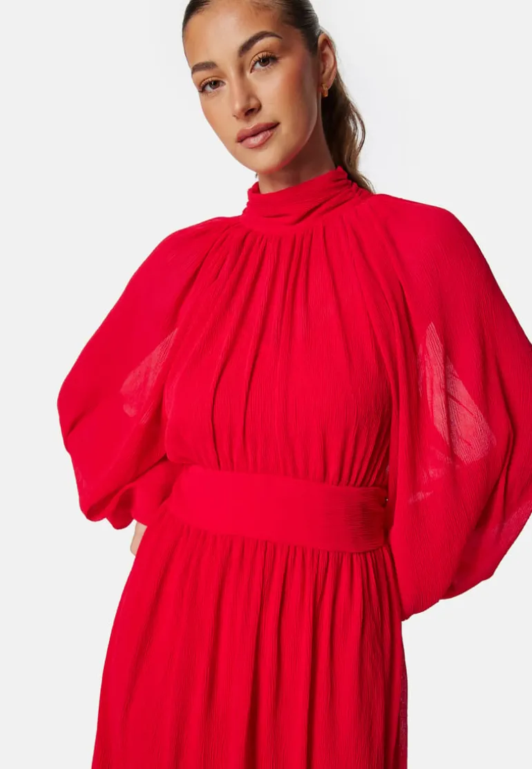 Structured Bow Midi Dress
