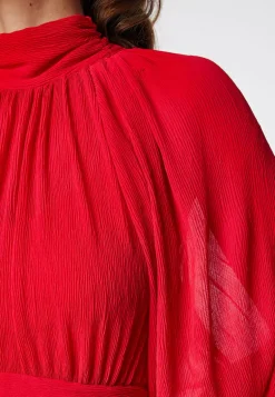 Structured Bow Midi Dress