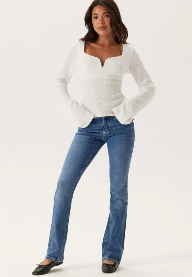 Structured V-Neck Top