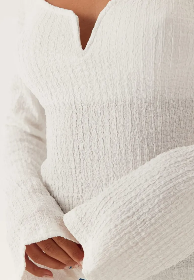 Structured V-Neck Top