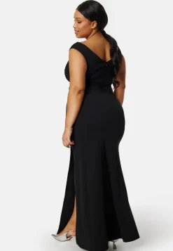 Twist Off Shoulder Gown