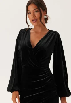 Velvet Wrap Dress