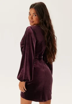 Velvet Wrap Dress