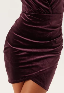 Velvet Wrap Dress