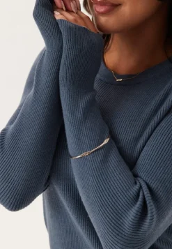Vicomfy O-neck L/S KNIT TOP