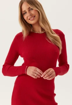 Vicomfy O-neck L/S KNIT TOP