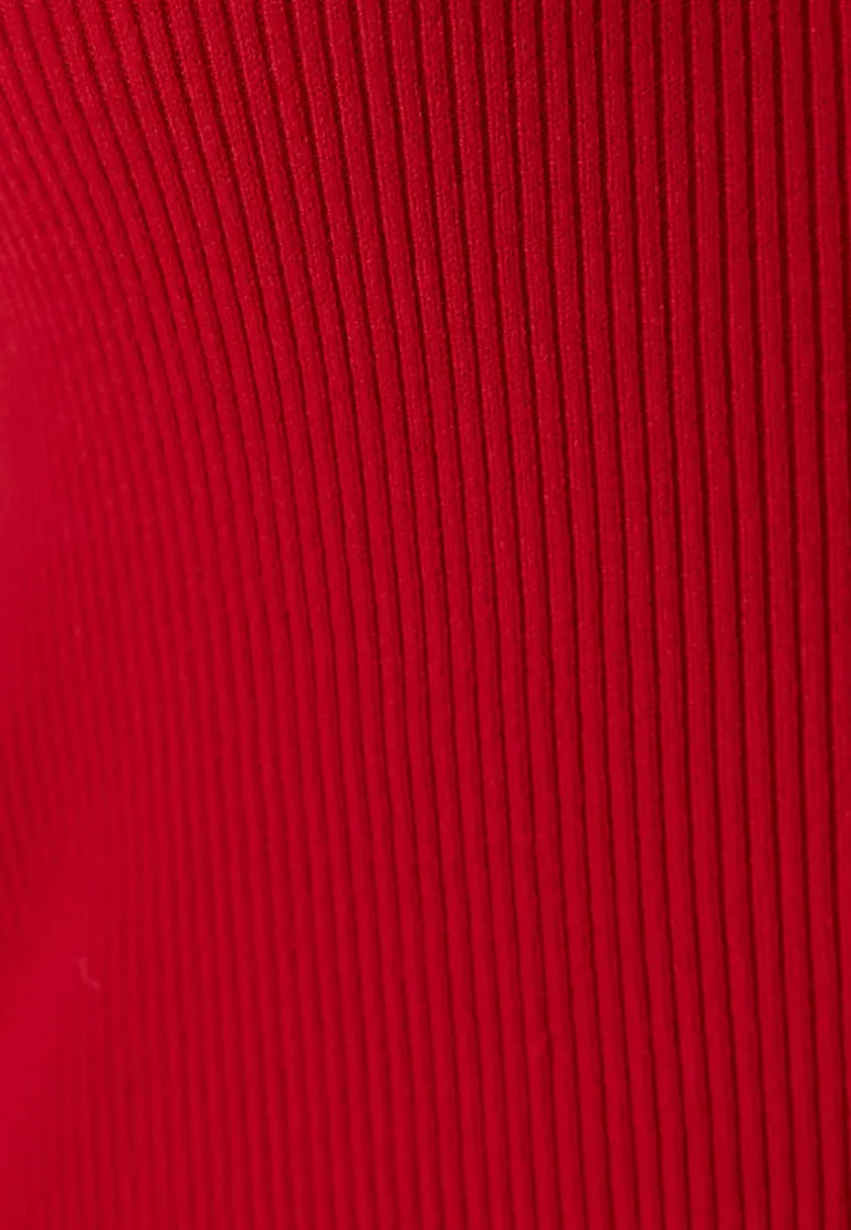 Vicomfy O-neck L/S KNIT TOP
