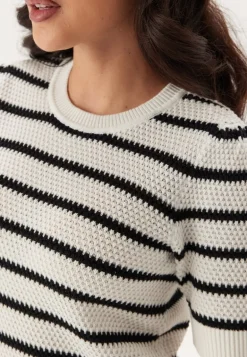 Vidalo O-neck S/S STRIPE KNIT_