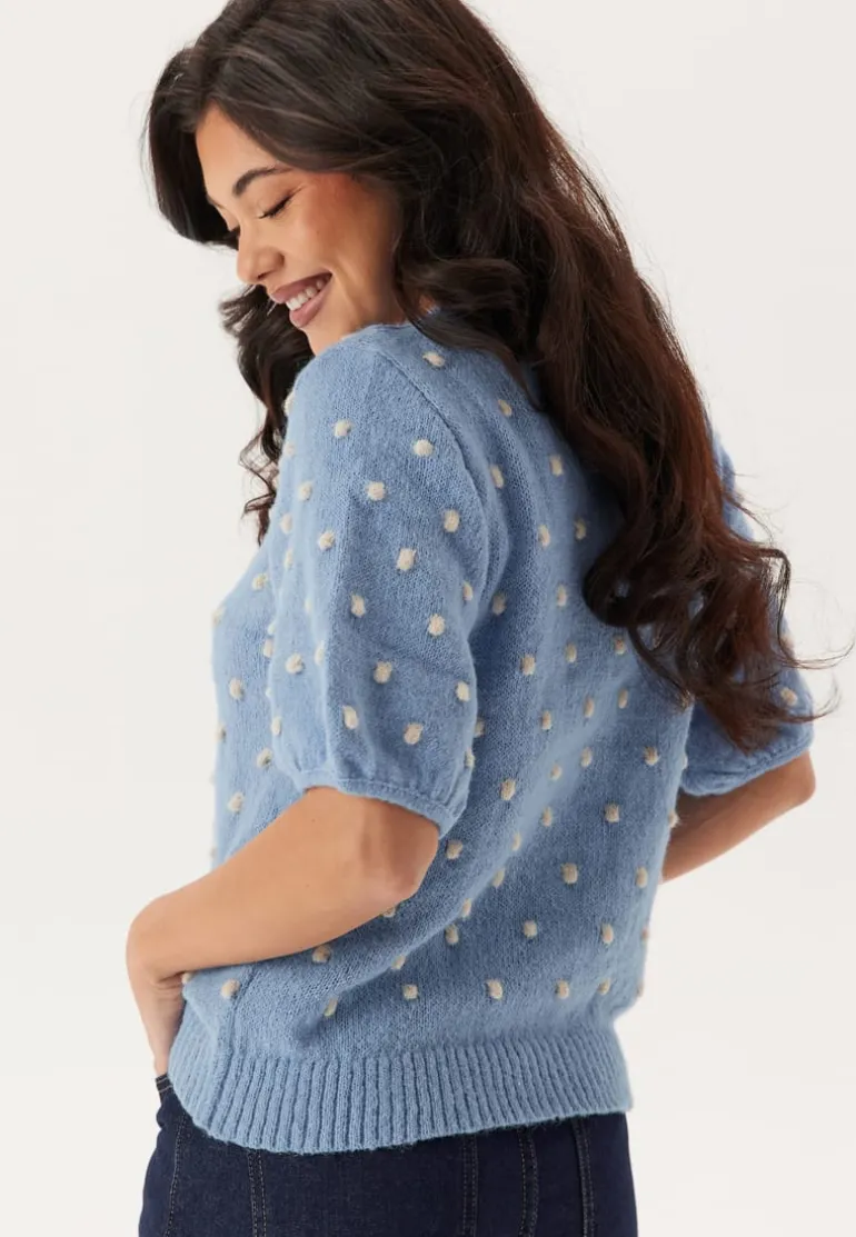 Vidottie 2/4 SLEEVE KNIT TOP S
