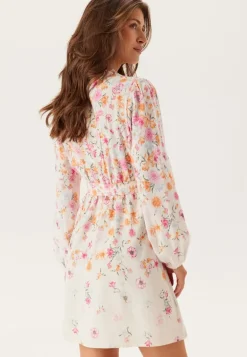 Vielma O-neck L/S SHORT DRESS