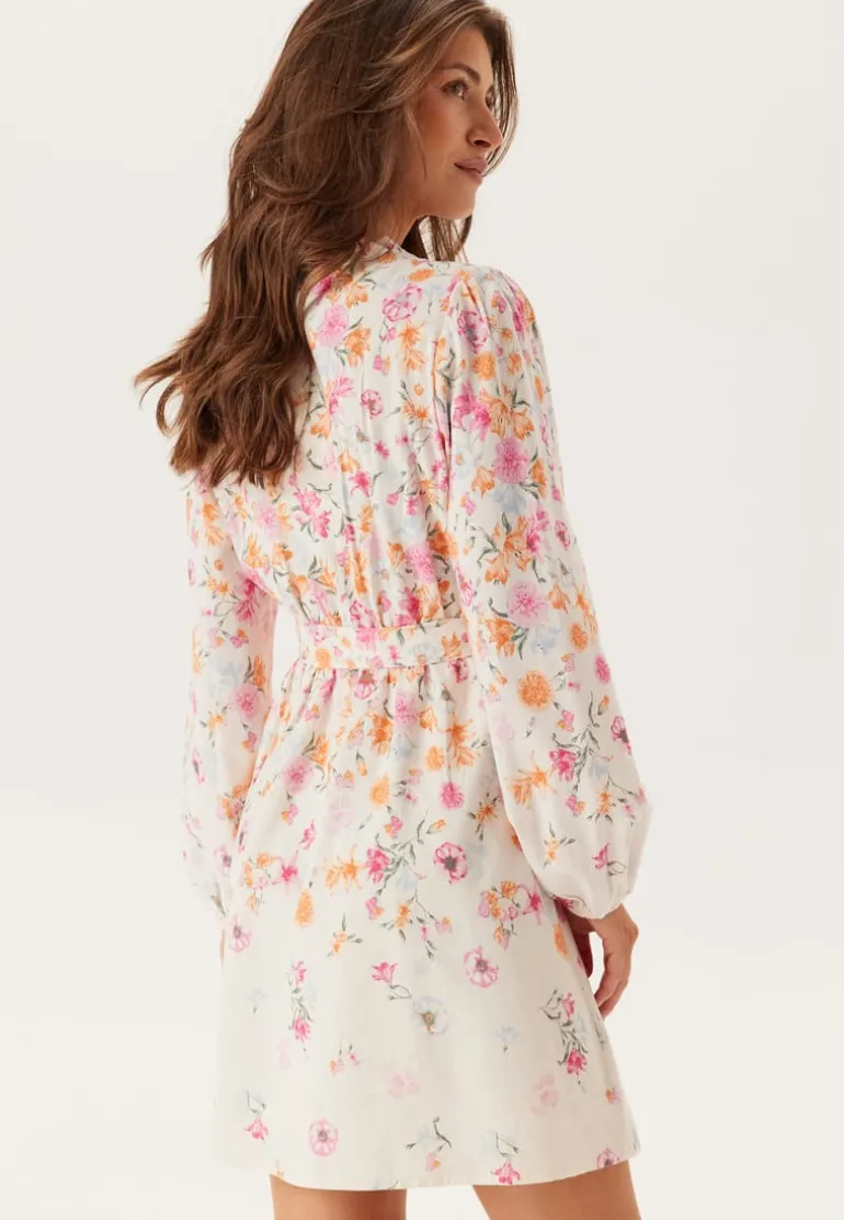 Vielma O-neck L/S SHORT DRESS