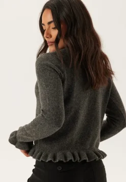 Vijacia O-neck L/S FRILL KNIT
