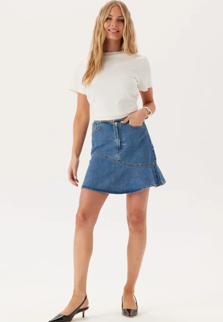 Vijessie Rw Short Denim Skirt