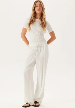 Vikassie S/S Pointelle Top