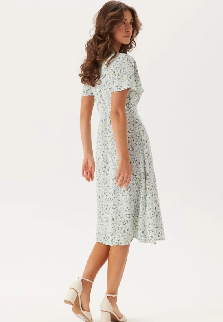 Vilovie S/S Wrap Midi Dress