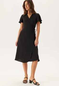 Vilovie S/S Wrap Midi Dress