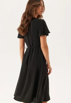 Vilovie S/S Wrap Midi Dress