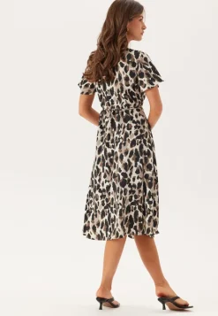 Vilovie S/S Wrap Midi Dress