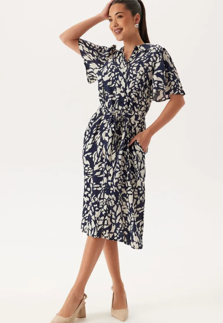 Vilullu S/S KNEE SHIRT DRESS K