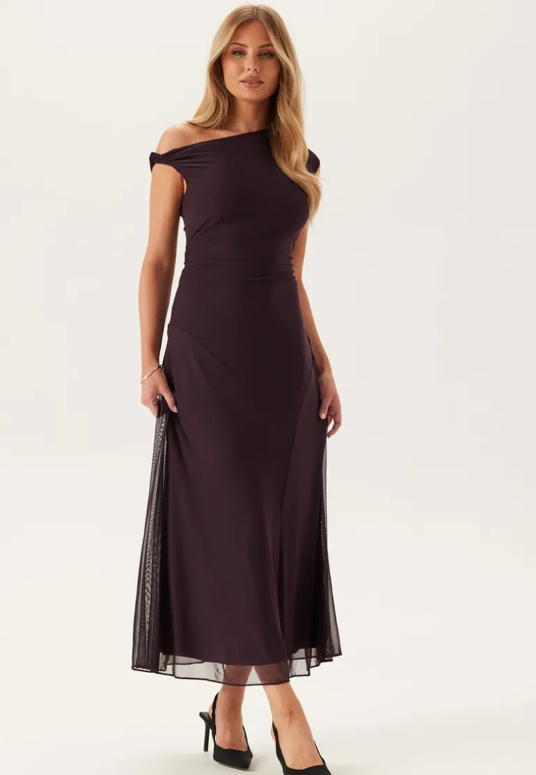 Violet Hanky Hem Jersey Midi