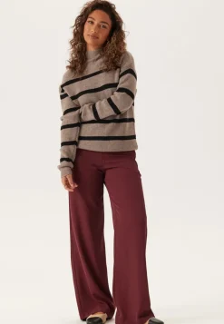 Viril Mockneck L/S Knit Rib Top