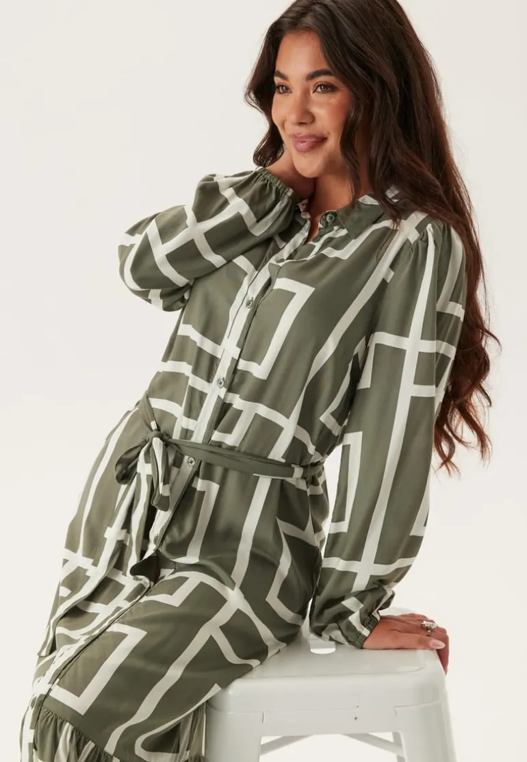 Viscose Long Sleeve Dress