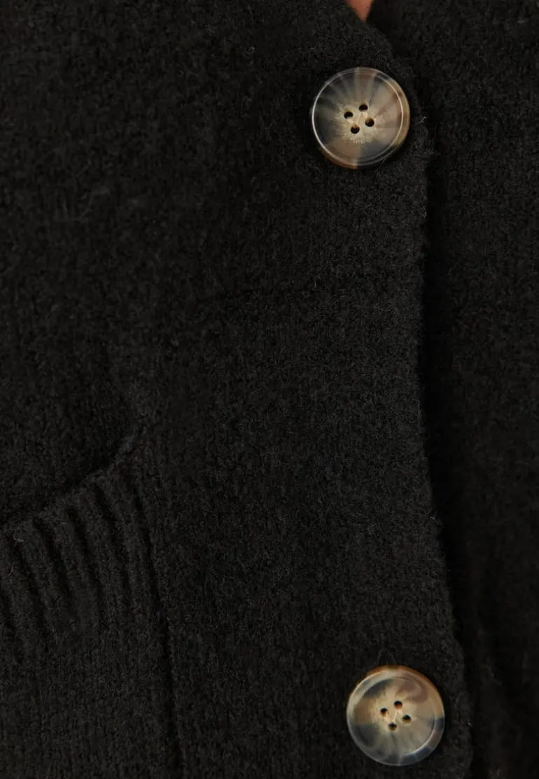 Vmboom Ls V-neck Button Cardig