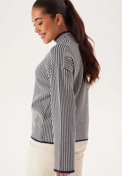 Vmgold Ls Highneck Pinstripe P