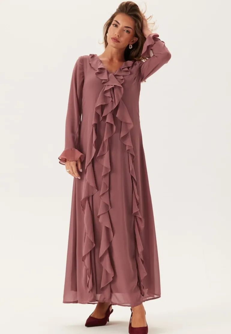 Vmholly Ls Flounce Ankle Dress