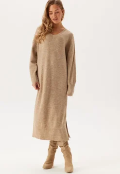 Vmjupiter Ls V-neck Calf Dress