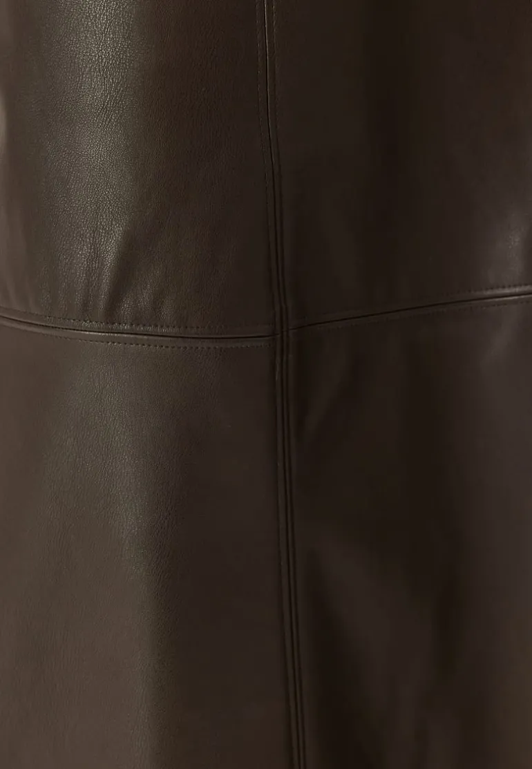 Vmolive Hw Coated Ankle Skirt