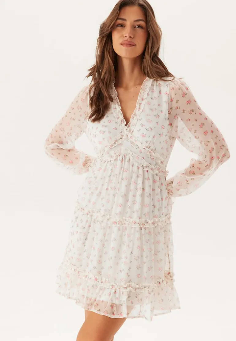 Vmsmilla LS frill short dress