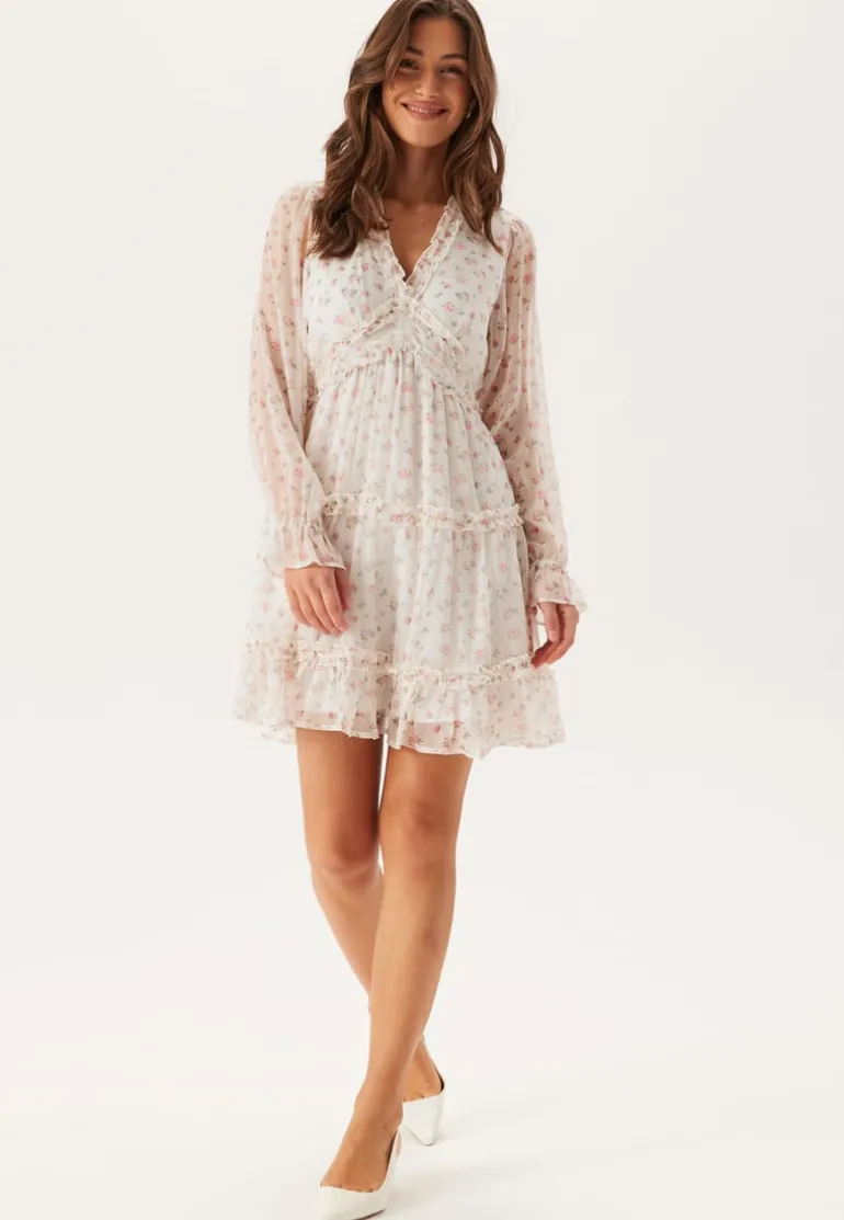 Vmsmilla LS frill short dress