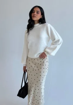 Volume Sleeve Knitted Sweater