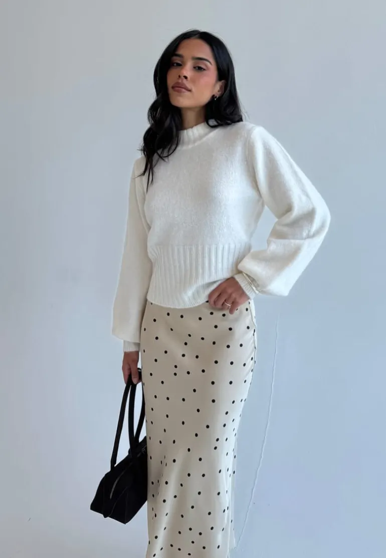 Volume Sleeve Knitted Sweater