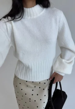 Volume Sleeve Knitted Sweater