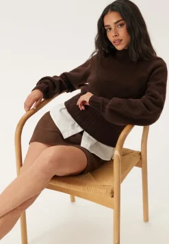 Volume Sleeve Knitted Sweater