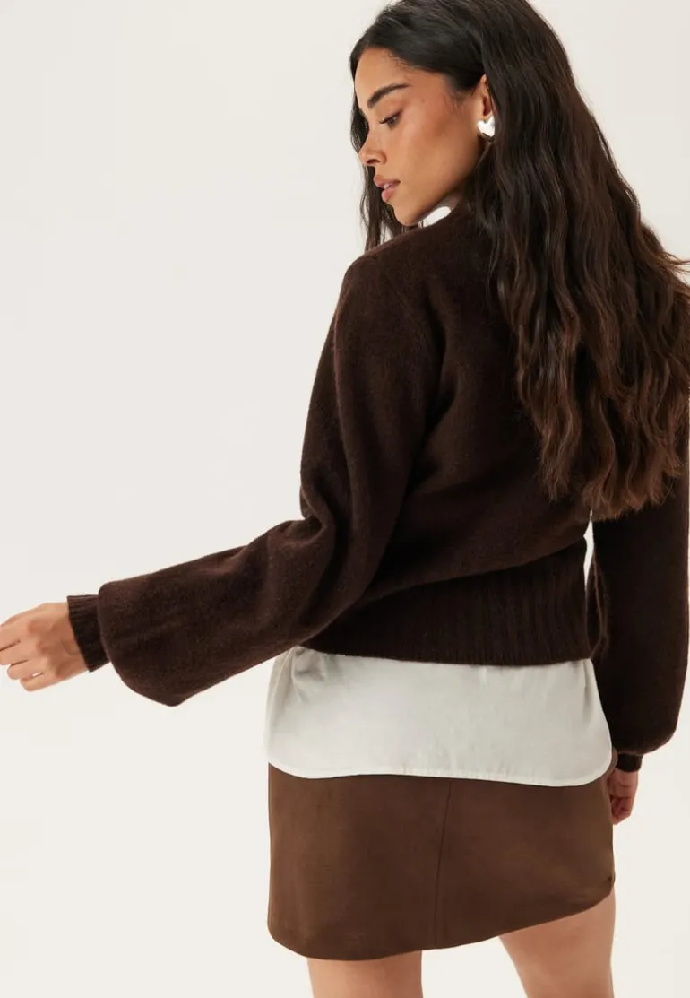 Volume Sleeve Knitted Sweater