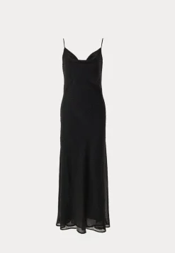 Waterfall Embellished Slip Ankle Dress